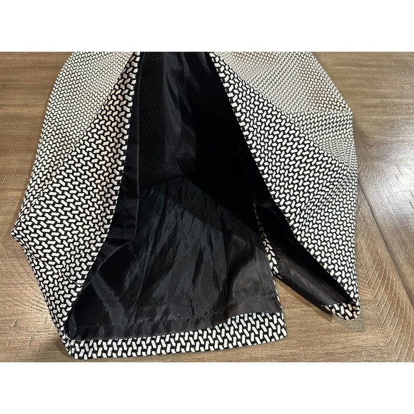 Jones Studio Separates Women’s 6 Black White Geometric Print Pencil Skirt Lined - Picture 4 of 12